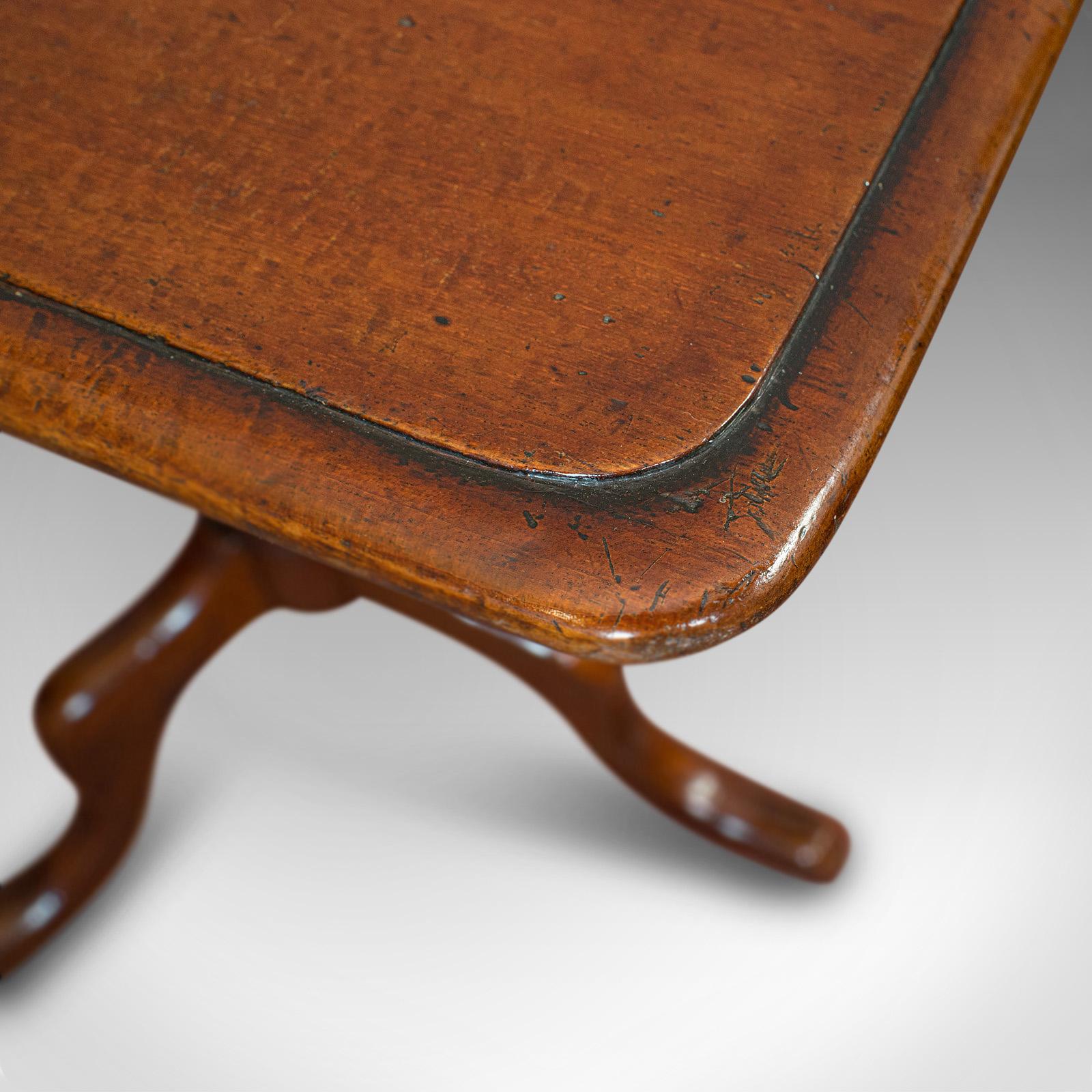Antique Wine Table, English, Mahogany, Side, Lamp Stand, Victorian, circa 1870 3