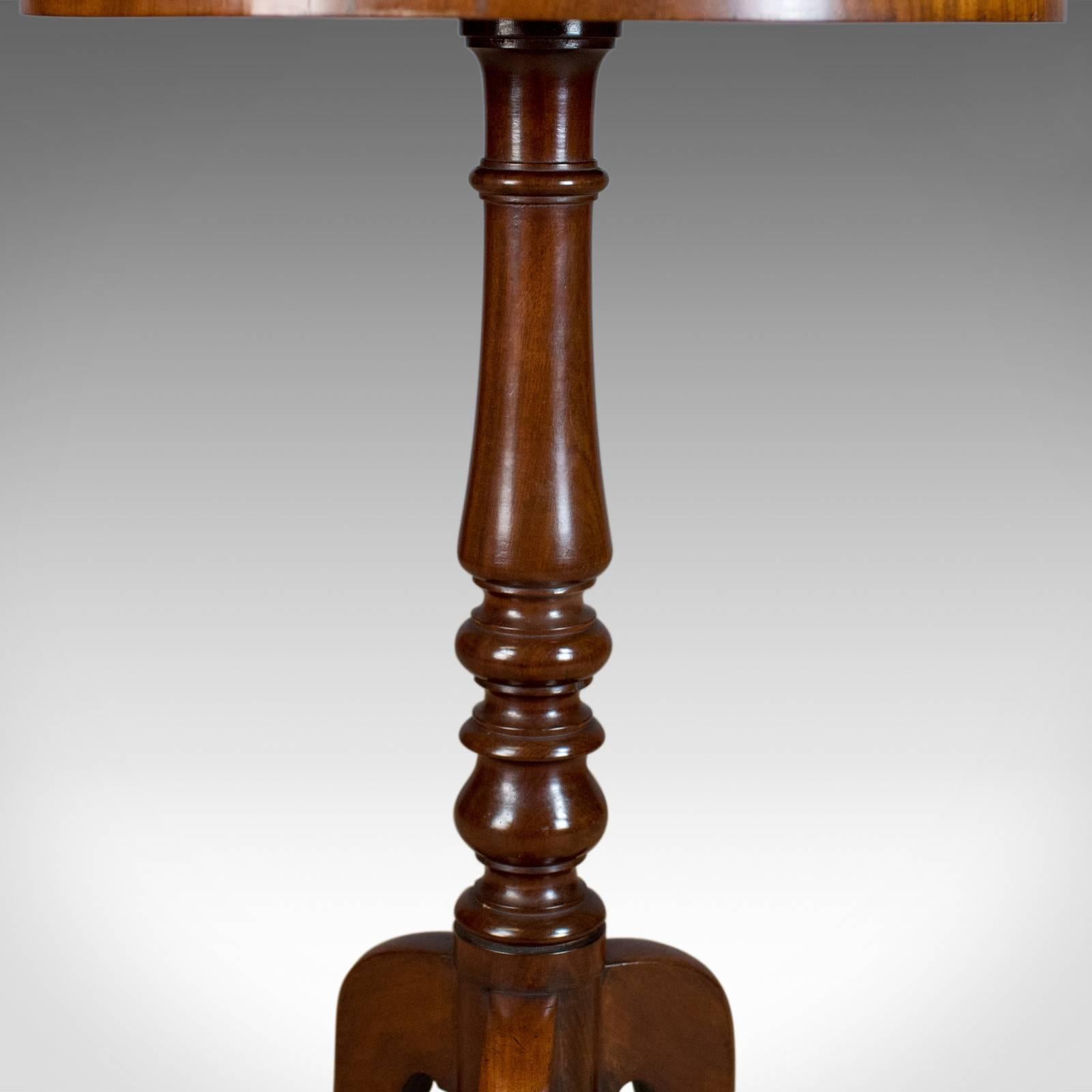 19th Century Antique Wine Table English Regency, Circular, Side, Mahogany, circa 1830