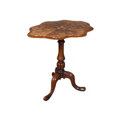 Antique Wine Table, Mahogany, Burr Walnut, Inlay, Side, Marquetry, Regency, 1820