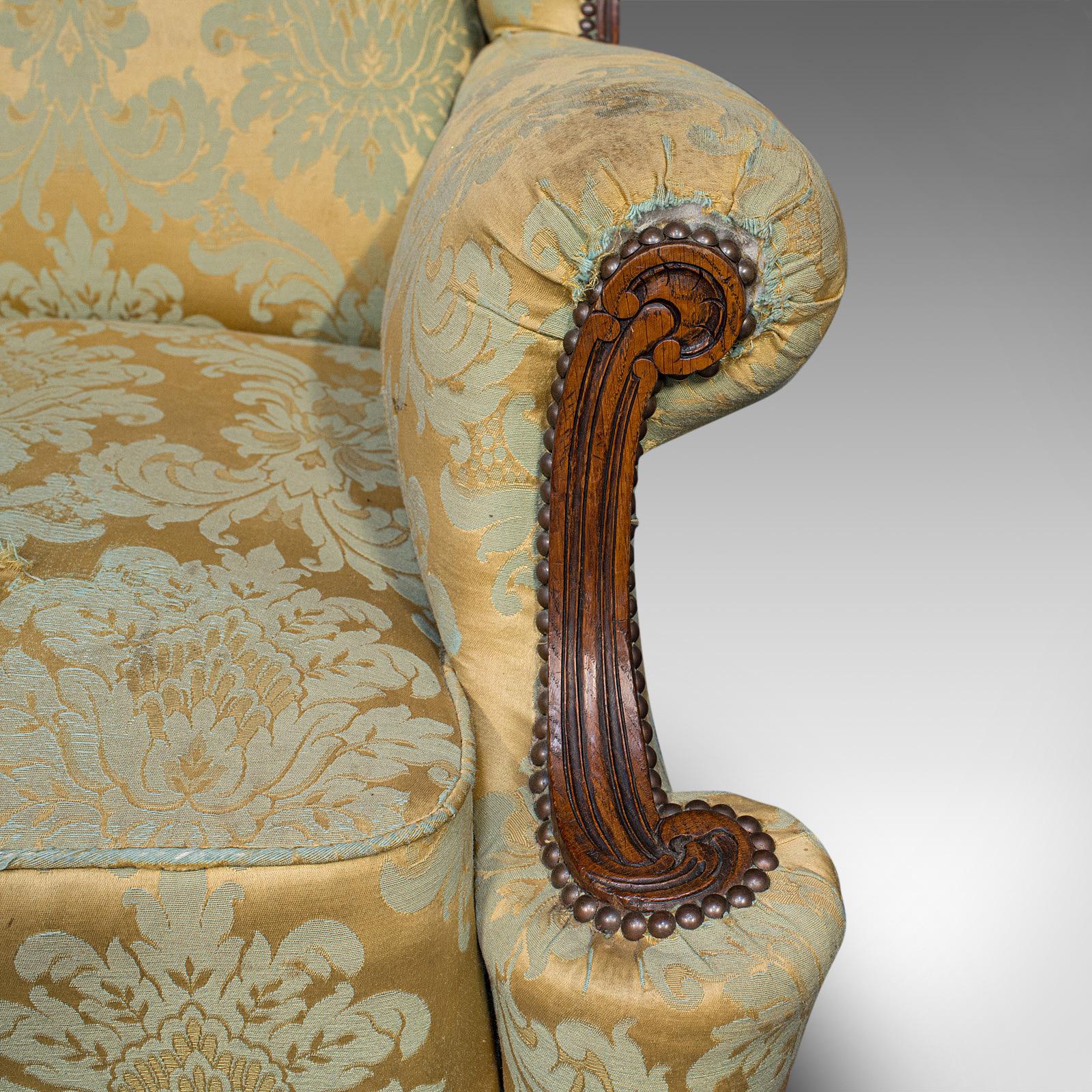 Antique Wing-Back Armchair, English, Fireside, Lounge, Seat, Edwardian, 1910 2
