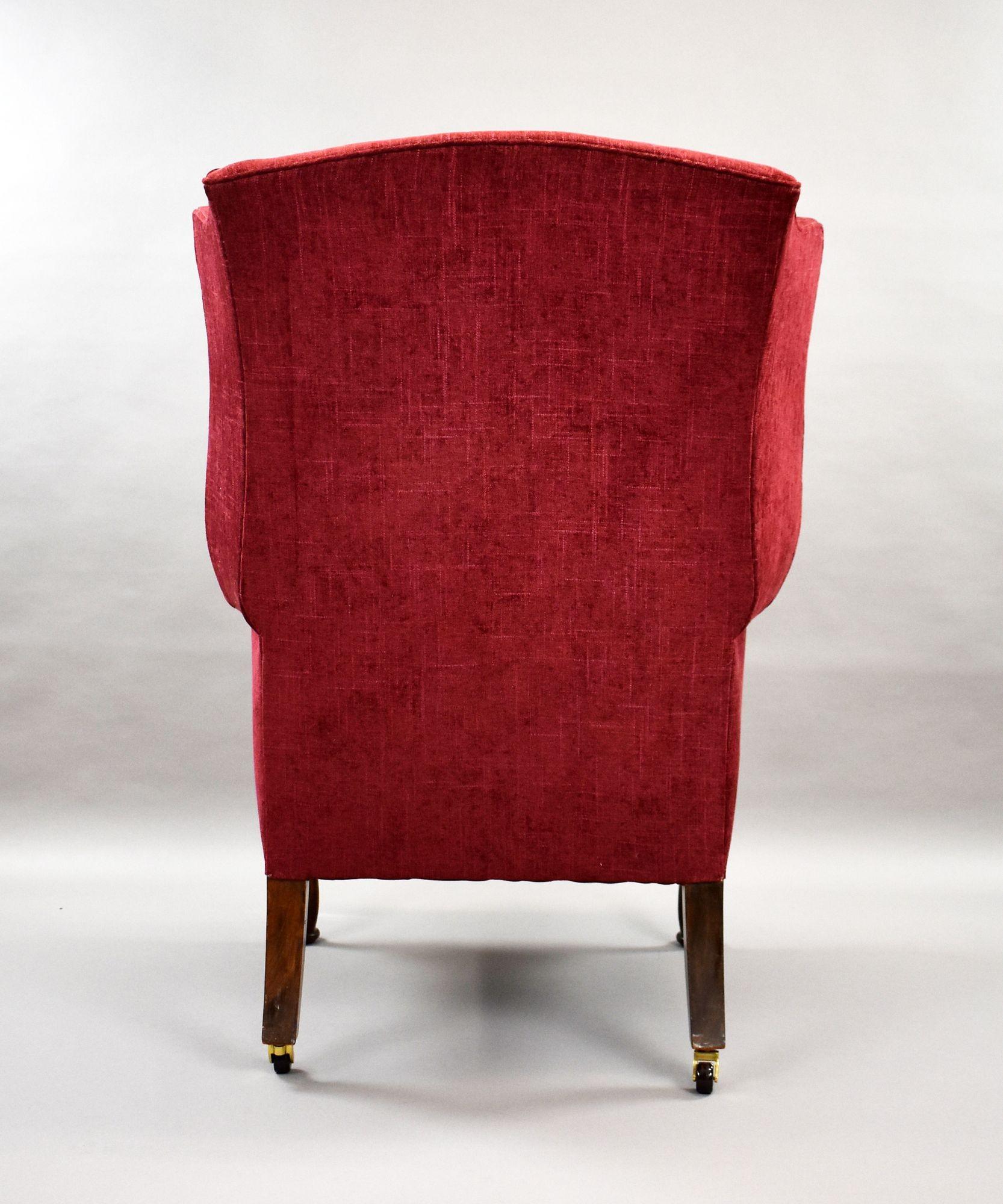 Antique Wing Back Armchair en Bueno estado para la venta en Chelmsford, Essex