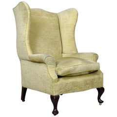 Antique Wing Back Armchair, Victorian Easy Chair, Late 19th Century, circa 1900