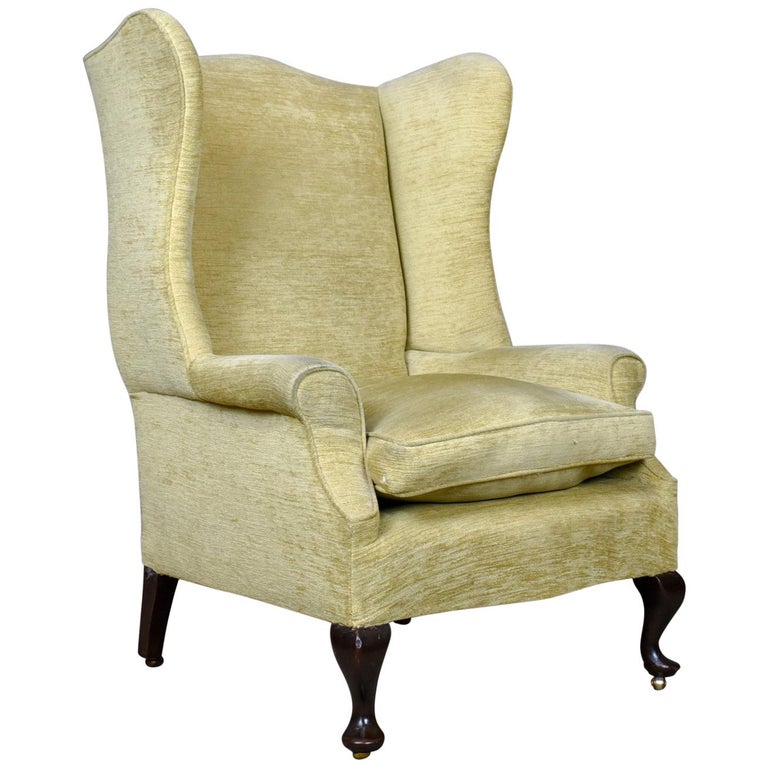 Antique Wing Back Armchair, Victorian Easy Chair, Late 19th Century, circa 1900 at 1stDibs