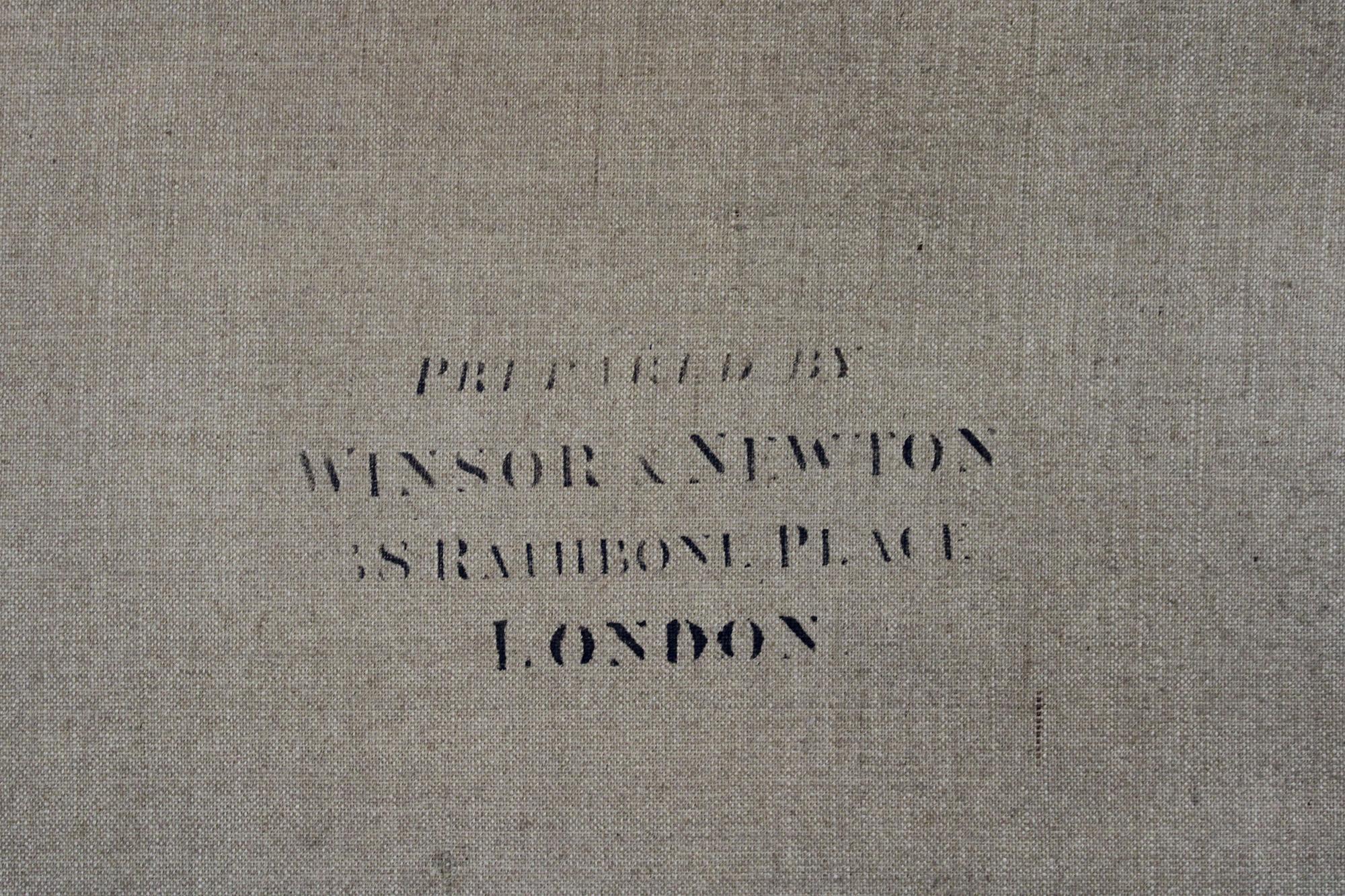 Antique Winsor Newton English Oil Portrait Painting Young Man London For Sale 3