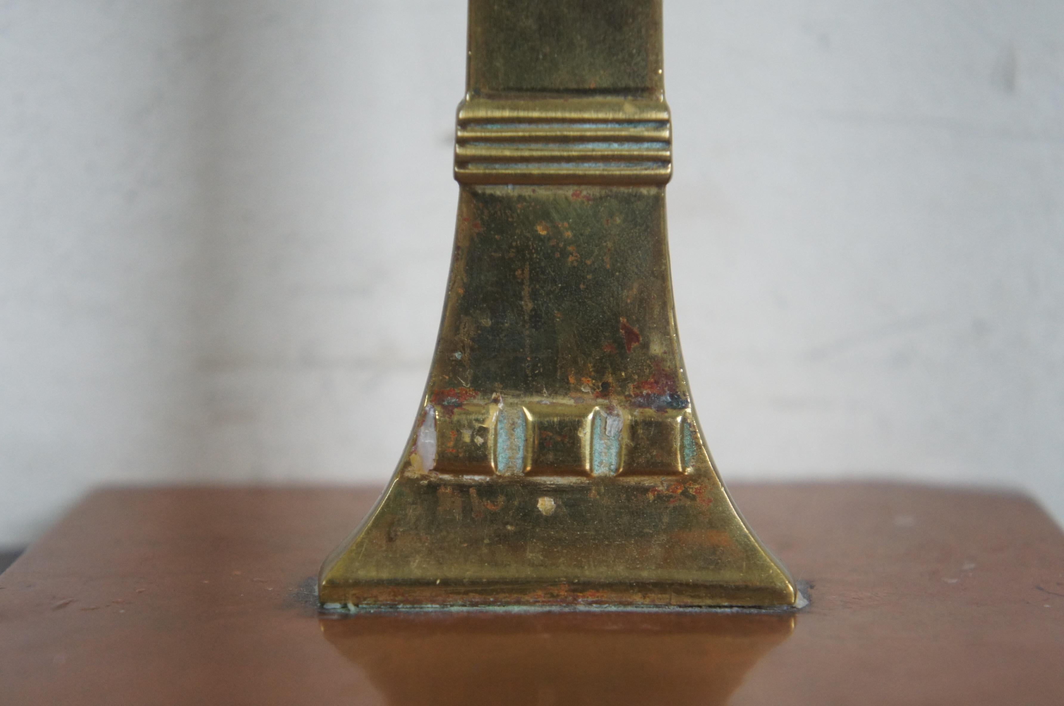 Antique WMF Art Nouveau Copper Brass Candlestick Aesthetic Candelabra Jugendstil 7