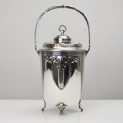 Antique WMF Art Nouveau Empire Pattern Cookie Jar Barrel or Ice Cube Bucket