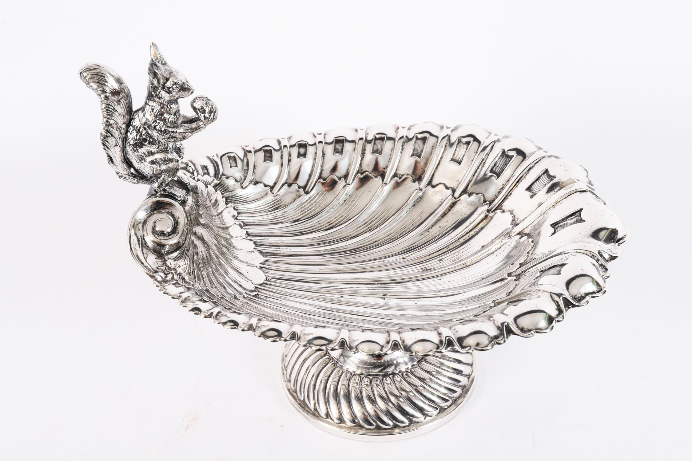 Antique WMF Silver Plated Squirrel Nut Dish 19th Century For Sale 7