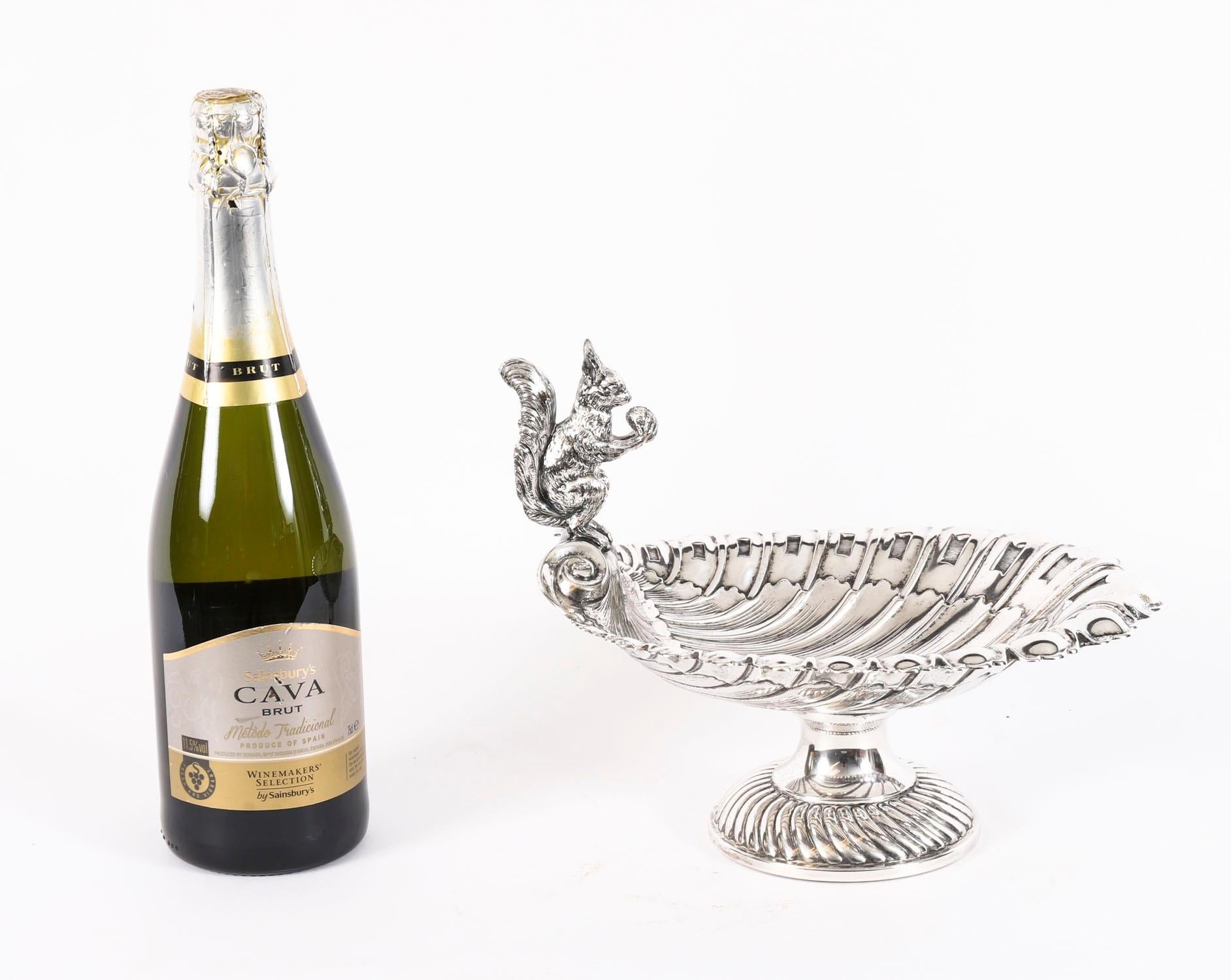 Antique WMF Silver Plated Squirrel Nut Dish 19th Century For Sale 10