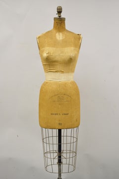 Antique Wolf Model 1960 Womens Cast Iron Dress Form Taille 10