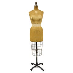 Vintage Wolf Model 1960 Womens Cast Iron Cage Dress Form Size 10