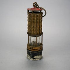 Antique Wolf Safety Lamp of America Co. New York, Coal Miners Lamp, 19thC