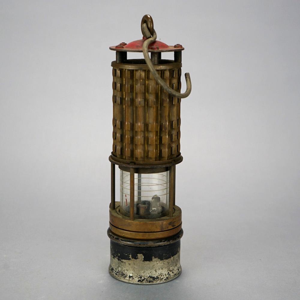 antique miners lamp