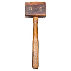 Antique Wood and Brass Mallet c.1863-1925