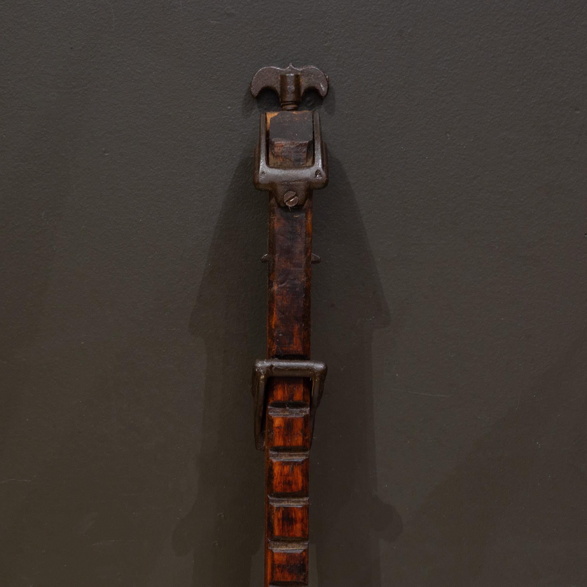 19th Century Antique Wood and Cast Iron Clamp c.1800-1920