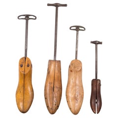 Antique Wood and Cast Iron Shoe Stretchers c.1920