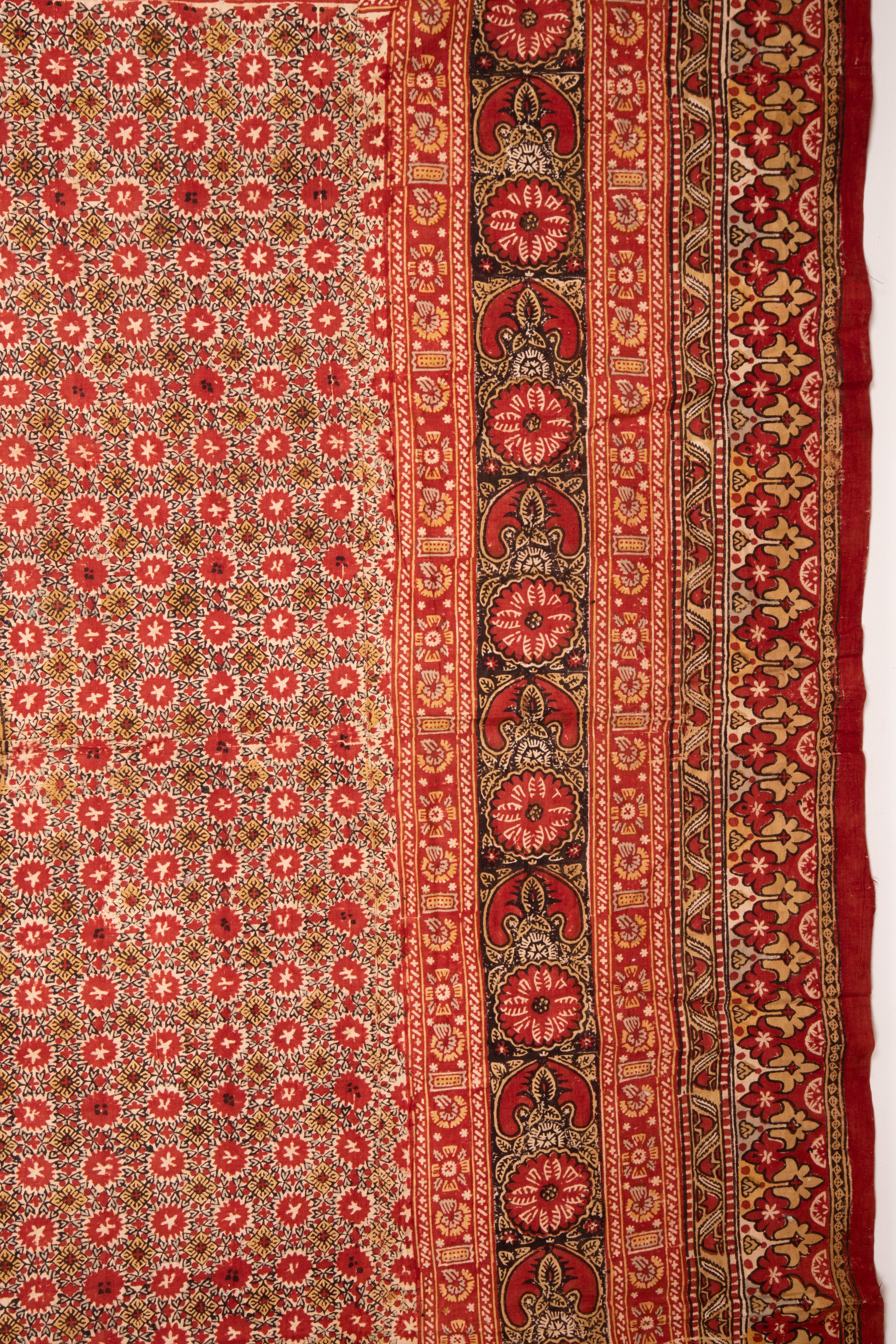 Antiguo panel impreso en bloque de madera , Uzbekistán, principios del siglo XX. Rústico en venta