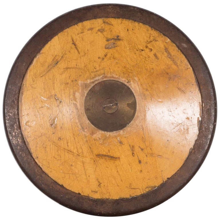 Antique Wood, Brass and Steel Discus, circa 1920 at 1stDibs | antique  discus, vintage discus