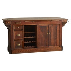 Antique Wood Cabinet or Counter, France 19th Century