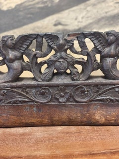 Antique Wood Carving Female Figurines