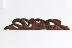 Antique Wood Carvings at Japanese Shrines and Temples / Headboard / Wall Hanging