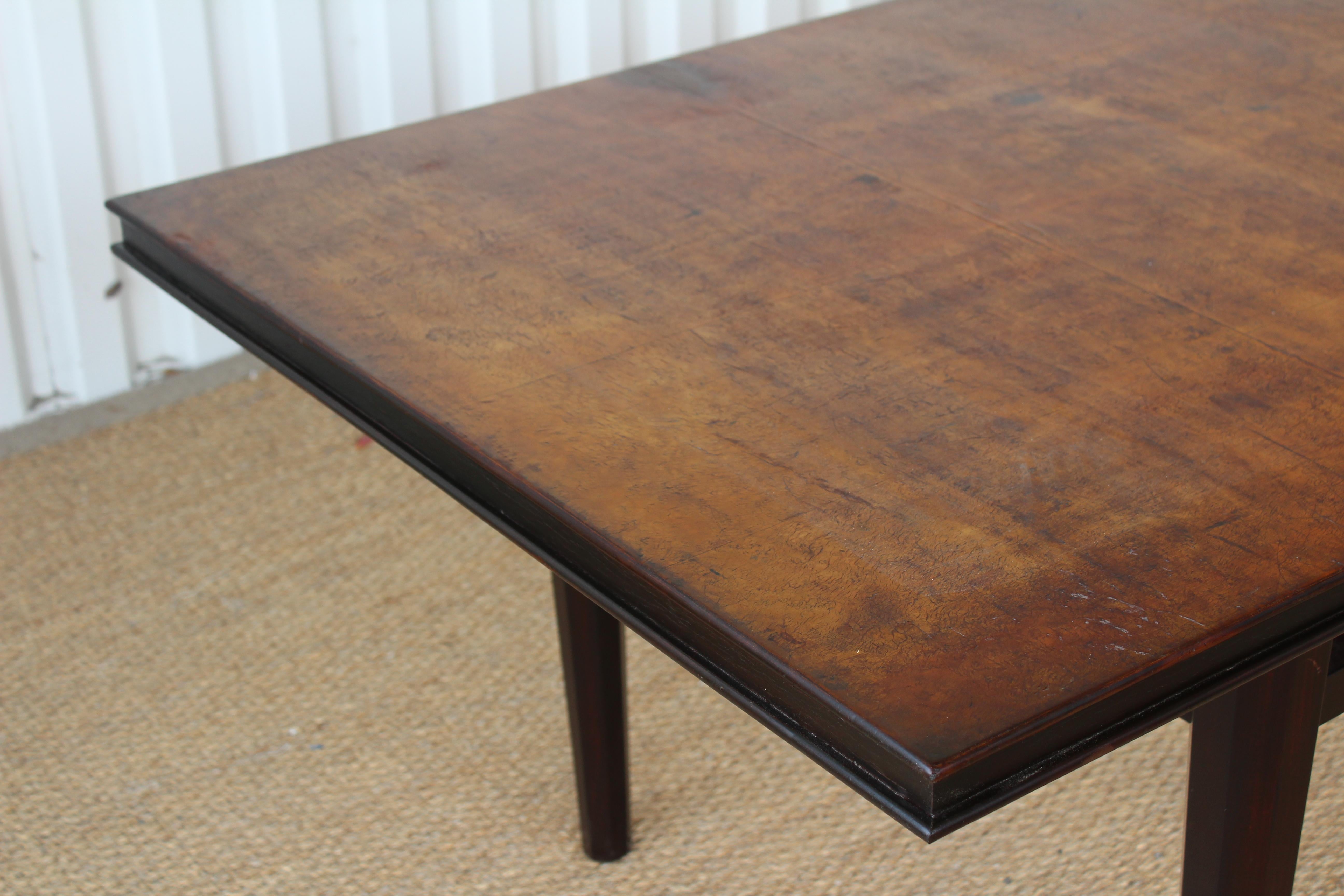 French Antique Wood Dining Table, France, 1930s