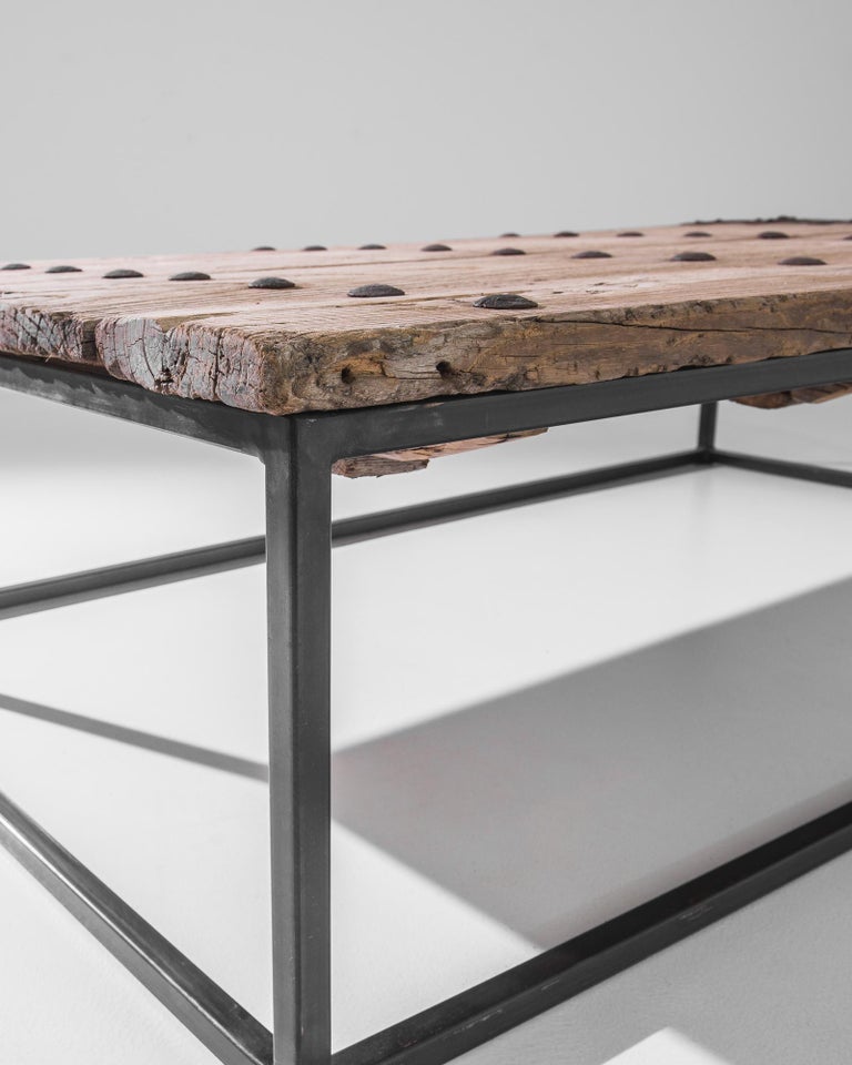 Antique Wood Door Coffee Table For Sale at 1stDibs