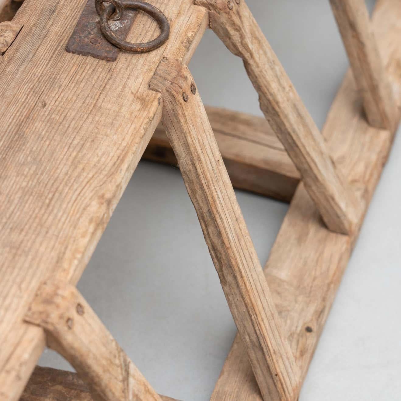 Antike Wood Farming Stroh Tierfütterung im Angebot 8