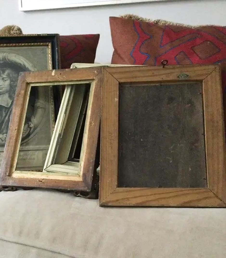 Antique Wood Frames Lot of 3 In Good Condition In Mombuey, Zamora