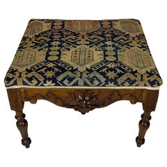 Antique Wood Hand Carved Low Table /Sit/Stool