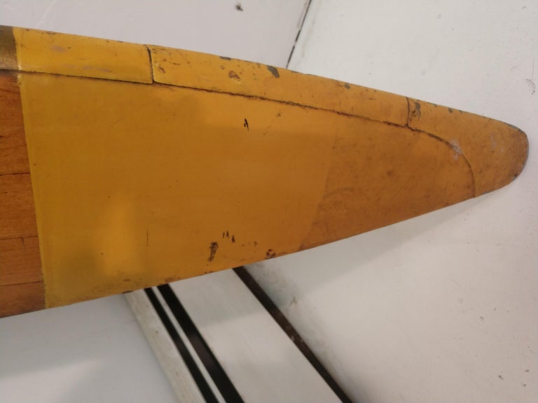 American Mid Century Antique Wood Propeller Blade Handmade