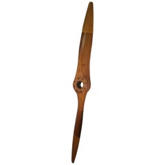 Mid Century Antique Wood Propeller Blade Handmade