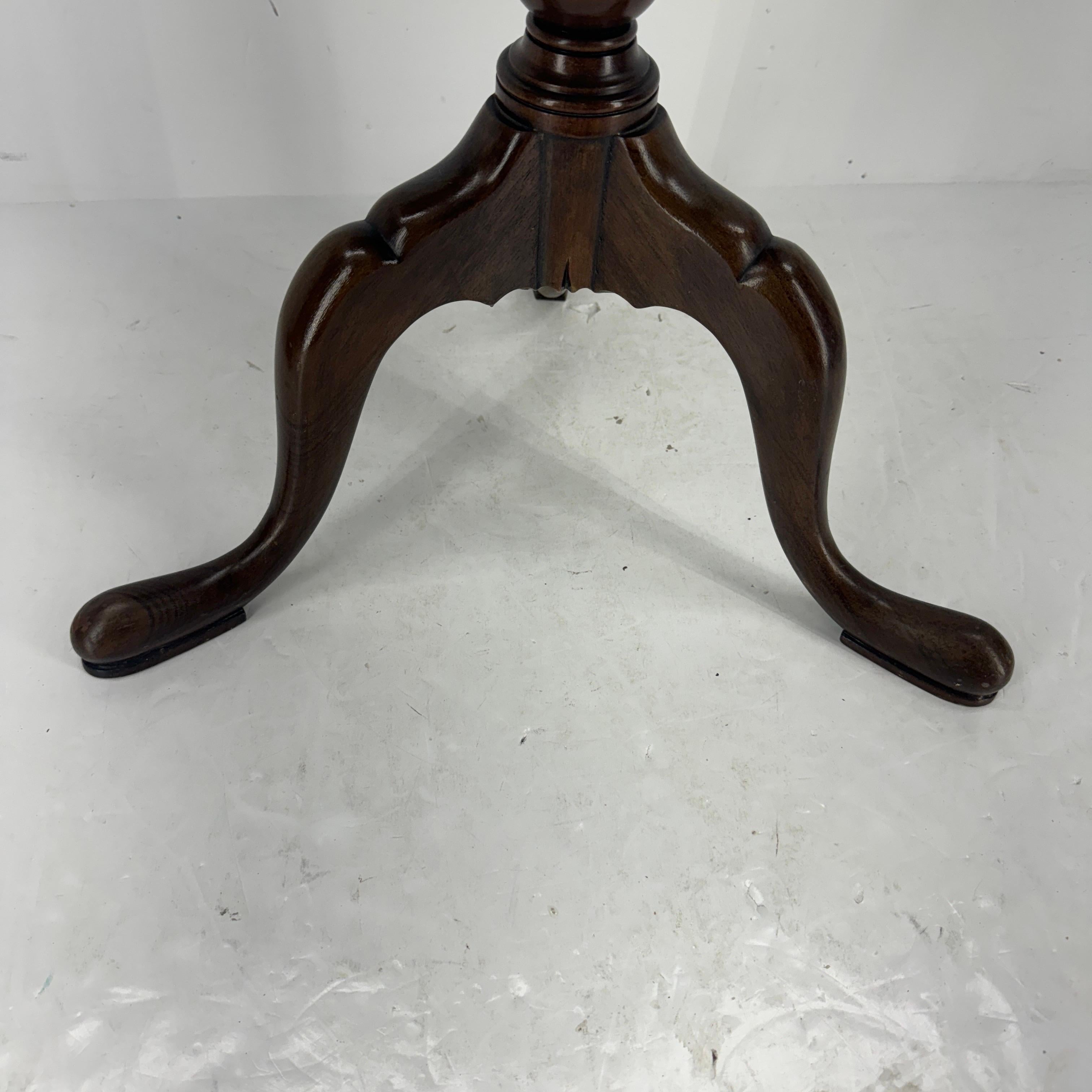 Antique Wood Revolving Book Stand Side Table 7