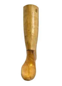 Tenda per stivali da equitazione in legno d'epoca