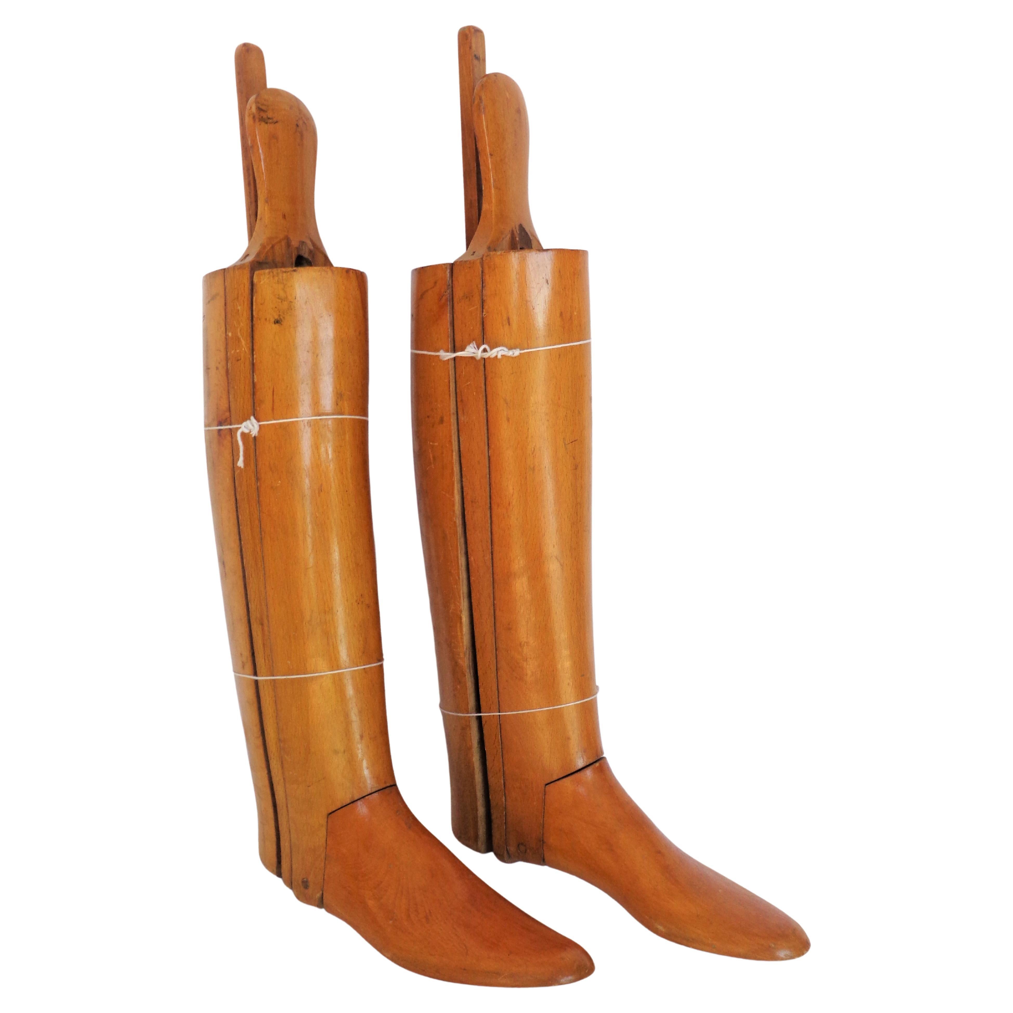 Antique Wood Trees for English Leather Riding Boots 3