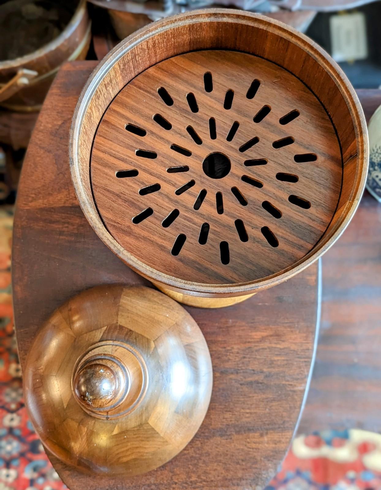 Georgian Antique Wood Urn Cutlery Knife Box