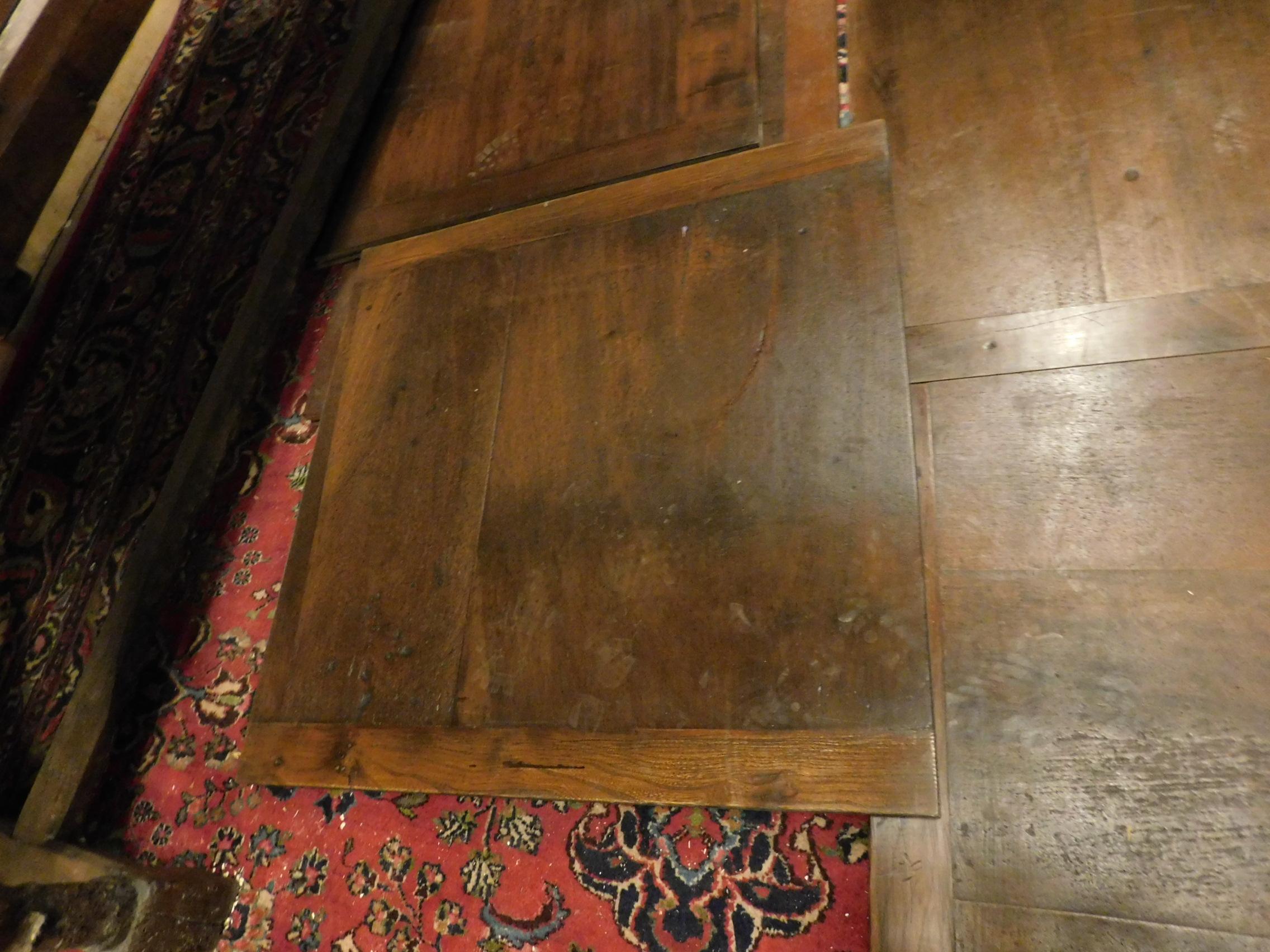Antique Wood Walnut Floor Dated 1843, Perfect and Original Patina 3