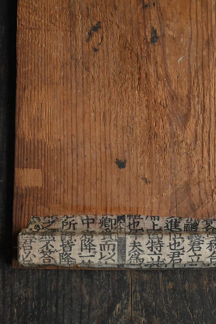 Antico dipinto su blocco di legno raffigurante un re Myo-o/dipinti del periodo Edo/decorazioni murali 8