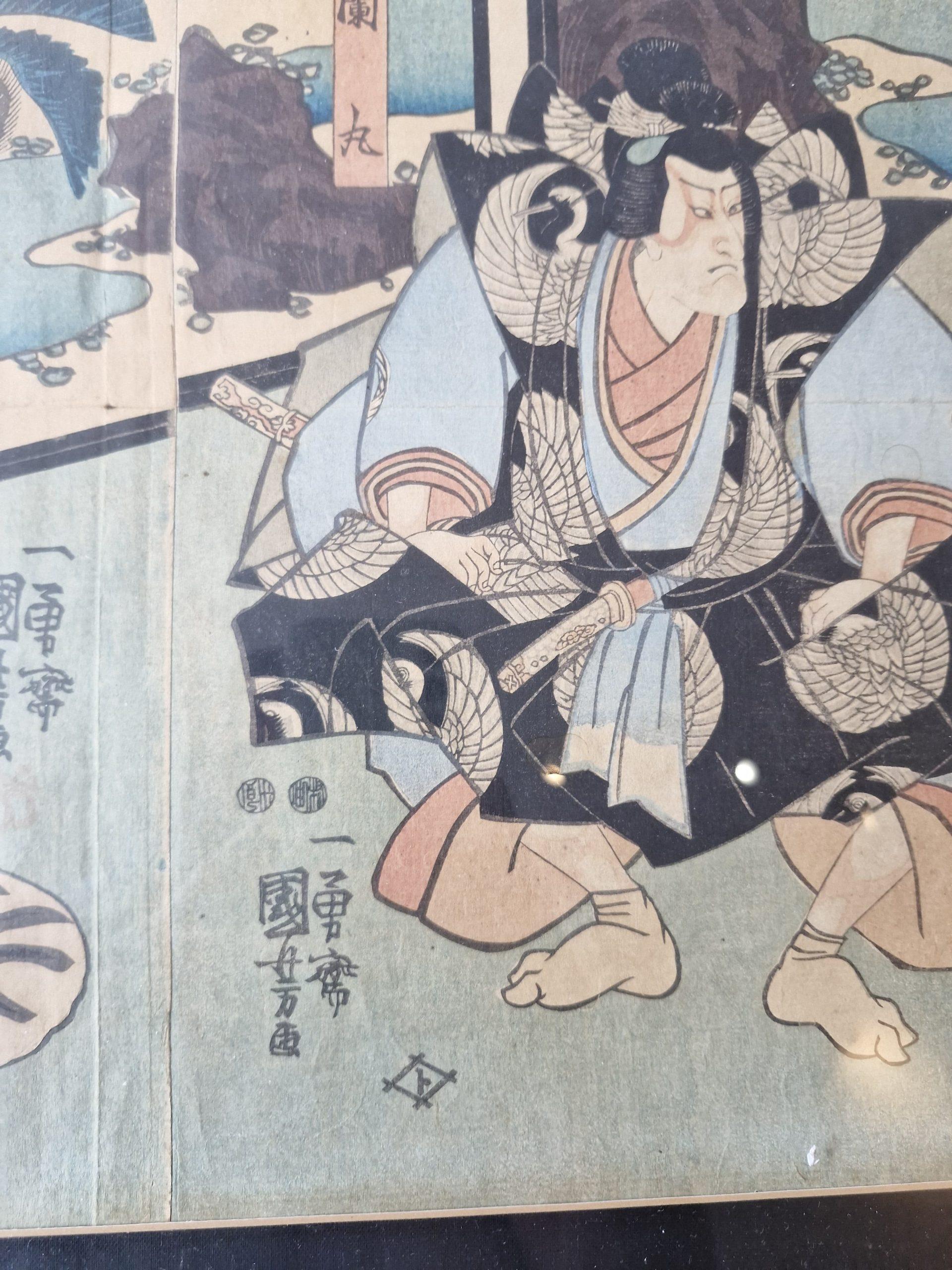Utagawa Kuniyoshi (1798 - 1861) - Actores de kabuki
Condición
Tamaño del marco: 92x53cm
Periodo
siglo XIX 