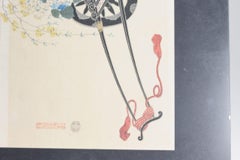 Antique Woodblock Print Meiji Period Carriage, 19th Century