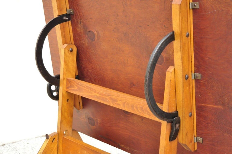 Antique Wooden Adjustable Drafting Table Artist Desk Cast Iron Hardware at 1stDibs deskcast
