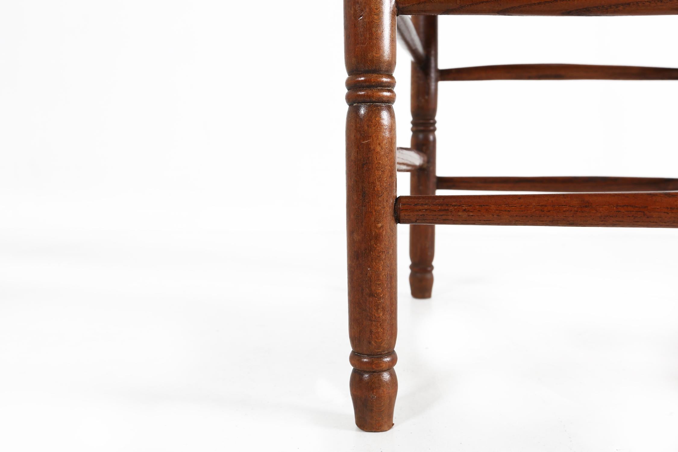 Early 20th Century Antique wooden armchair with cane seat, France ca. 1900 For Sale