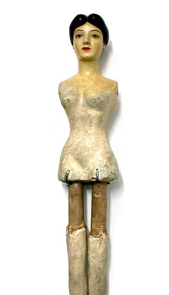 Antike hölzerne Gliederpuppe