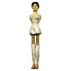 Antike hölzerne Gliederpuppe