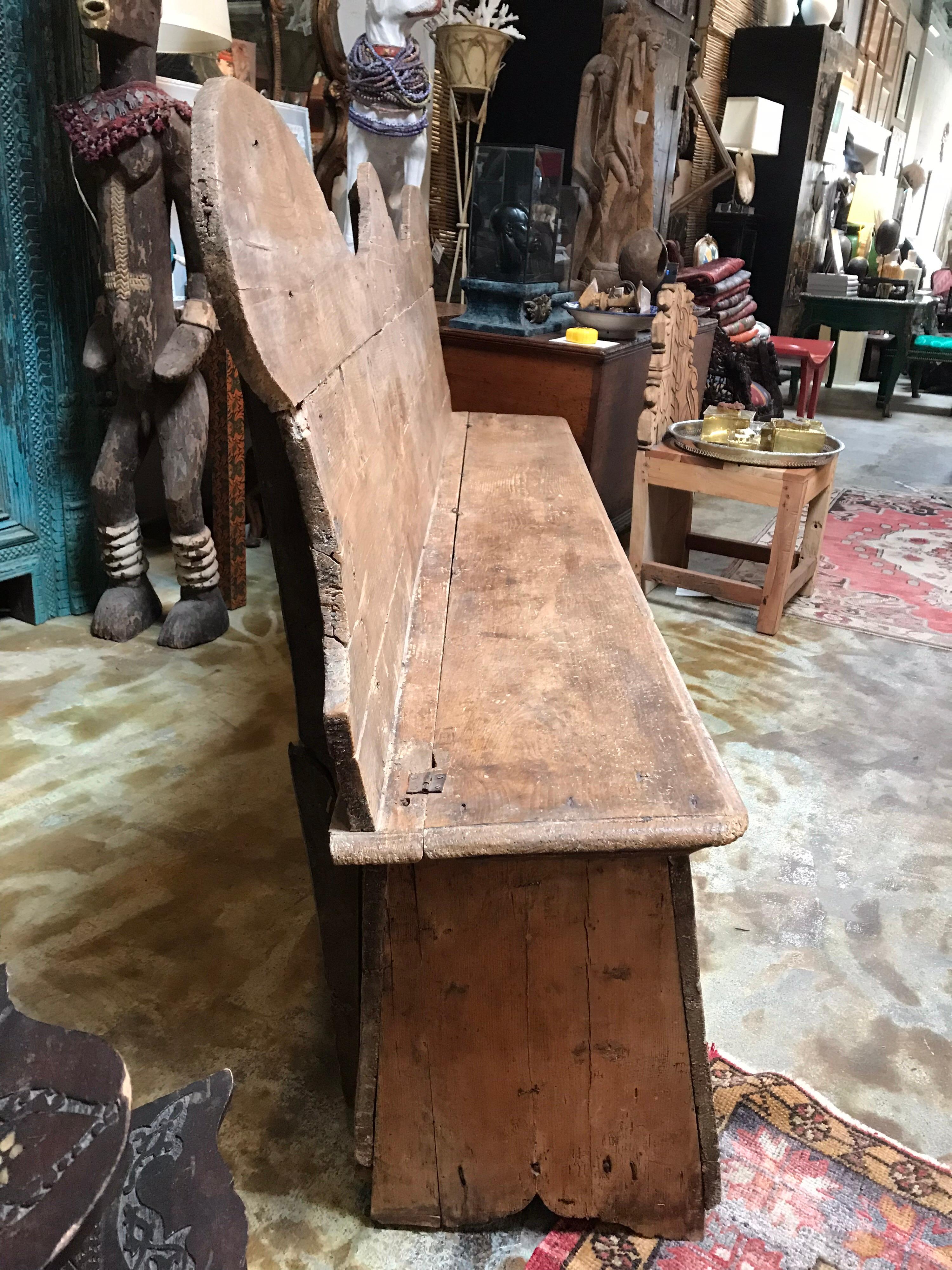 vintage wood benches