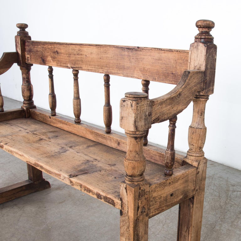 Antique Wooden Bench at 1stDibs