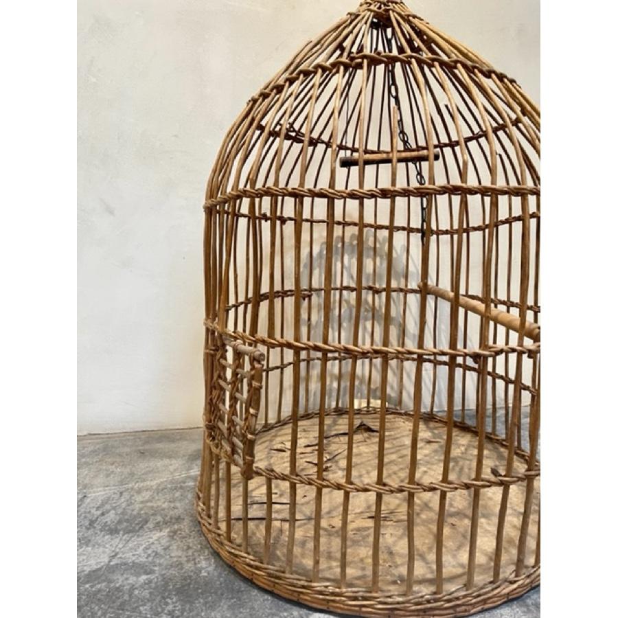 antique wooden bird cage