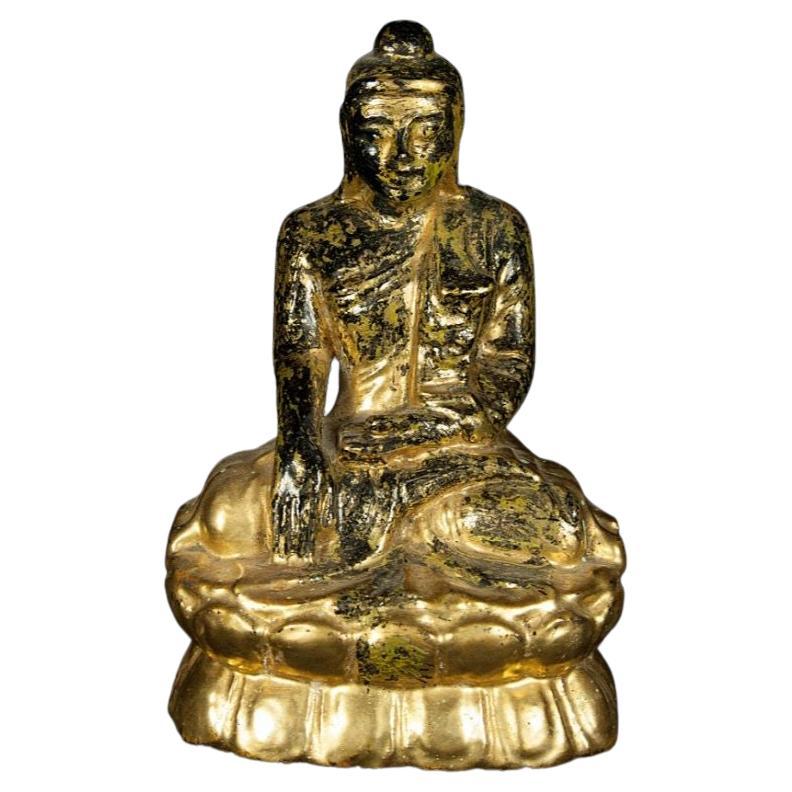 Carved Wooden Buddha Statue For Sale at 1stDibs