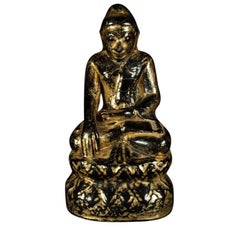 Antique Wooden Buddha Statue from Burma