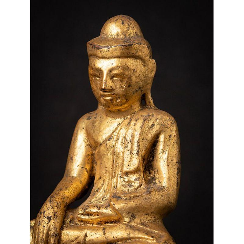Antique Wooden Burmese Buddha from Burma For Sale 7