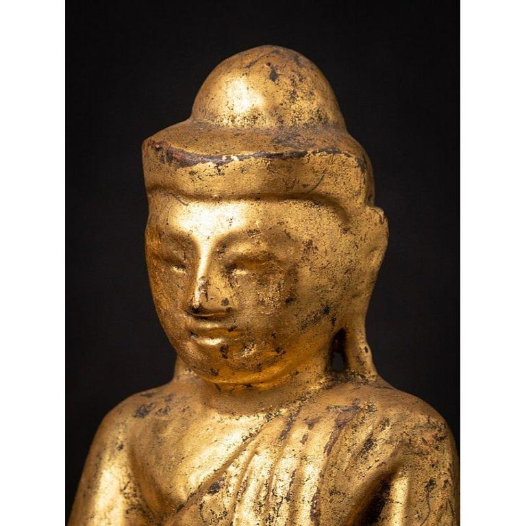 Antique Wooden Burmese Buddha from Burma For Sale at 1stDibs